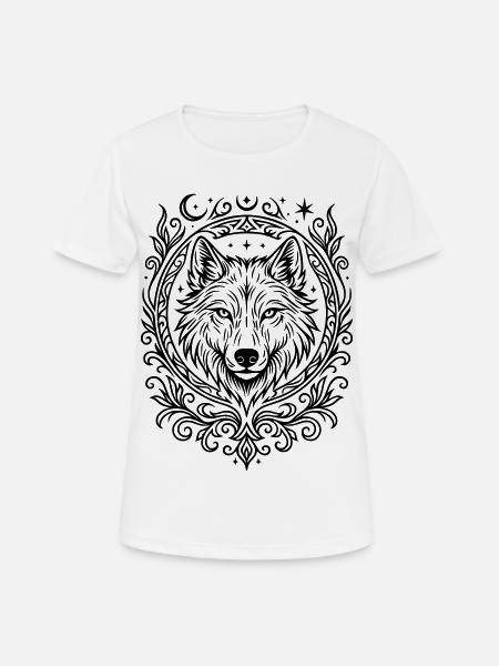 tete de loup - T-shirt respirant Femme - blanc