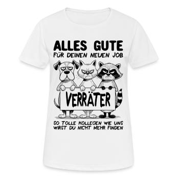 Farewell colleague Farewell gift Job change - Women's Breathable T-Shirt - white - Front - AI Model Female 172 dark (172cm)