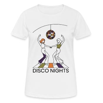 Disco Groove Reto - Women's Breathable T-Shirt - white - Front - AI Model Female 172 dark (172cm)