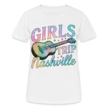 Girls Trip Nashville - Frauen T-Shirt atmungsaktiv - Weiß - Vorne - AI Model Female 172 dark (172cm)