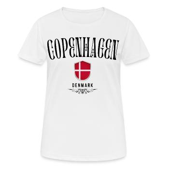 Souvenir Copenhague, Copenhague Danemark - T-shirt respirant Femme - blanc - Devant - AI Model Female 172 dark (172cm)