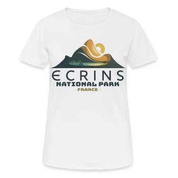 Nationalpark Écrins Französische Alpen Gletscher - Frauen T-Shirt atmungsaktiv - Weiß - Vorne - AI Model Female 172 dark (172cm)