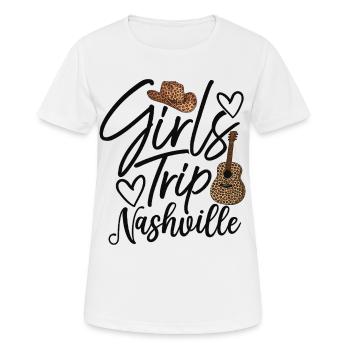 Girls Trip Nashville - Women's Breathable T-Shirt - white - Front - AI Model Female 172 dark (172cm)