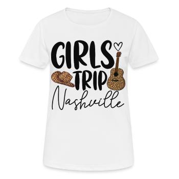 Girls Trip Nashville - Frauen T-Shirt atmungsaktiv - Weiß - Vorne - AI Model Female 172 dark (172cm)