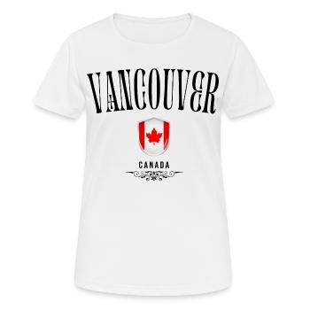 Souvenir Vancouver, Vancouver Canada - T-shirt respirant Femme - blanc - Devant - AI Model Female 172 dark (172cm)