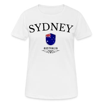 Souvenir Sydney, Sydney, Australien - Frauen T-Shirt atmungsaktiv - Weiß - Vorne - AI Model Female 172 dark (172cm)