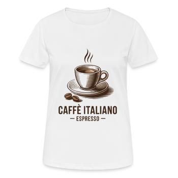 Caffè Italiano – Espresso - Women's Breathable T-Shirt - white - Front - AI Model Female 172 dark (172cm)