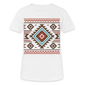 Native American Art - Women's Breathable T-Shirt - white - Front - AI Model Female 172 dark (172cm)