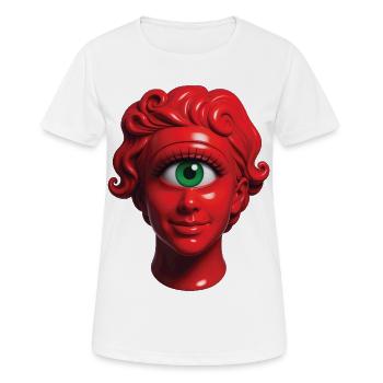 CYCLOP WOMAN - nice people - Women's Breathable T-Shirt - white - Front - AI Model Female 172 dark (172cm)