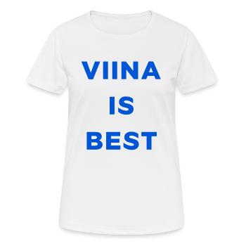 VODKA IS BEST - Women's Breathable T-Shirt - white - Front - AI Model Female 172 dark (172cm)