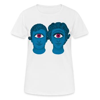 CYCLOPS IN LOVE - nice people - Women's Breathable T-Shirt - white - Front - AI Model Female 172 dark (172cm)