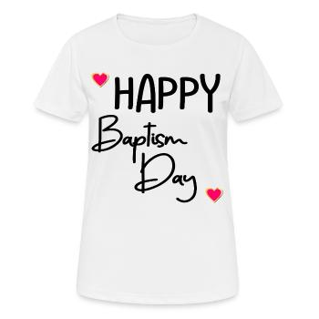 Happy Baptism Day - Women's Breathable T-Shirt - white - Front - AI Model Female 172 dark (172cm)