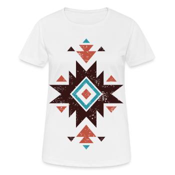 Emblème du diamant bohème - T-shirt respirant Femme - blanc - Devant - AI Model Female 172 dark (172cm)