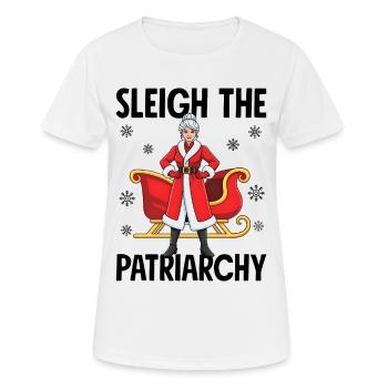 Sleigh The Patriarchy - Women's Breathable T-Shirt - white - Front - AI Model Female 172 dark (172cm)
