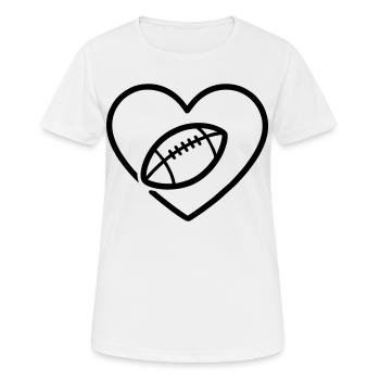 Cuore Rugby XV – Passione Rugby - T-shirt respirant Femme - blanc - Devant - AI Model Female 172 dark (172cm)