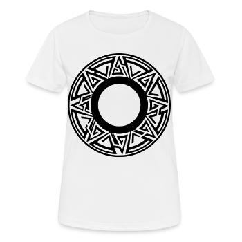 cercle moderne - T-shirt respirant Femme - blanc - Devant - AI Model Female 172 dark (172cm)