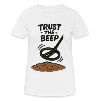 Trust The Beep Treasure Hunt Design - Women's Breathable T-Shirt - white - Front - AI Model Female 172 dark (172cm)