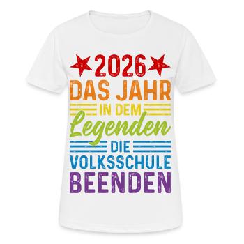 2026 Ending the Year in the Legends of Elementary School - Women's Breathable T-Shirt - white - Front - AI Model Female 172 dark (172cm)