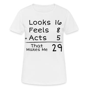 29-jähriges Jubiläum Humorvoll | 29. Jubiläum - Frauen T-Shirt atmungsaktiv - Weiß - Vorne - AI Model Female 172 dark (172cm)