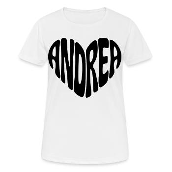 Andrea Herz - T-shirt respirant Femme - blanc - Devant - AI Model Female 172 dark (172cm)