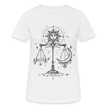 la Balance mystique - T-shirt respirant Femme - blanc - Devant - AI Model Female 172 dark (172cm)