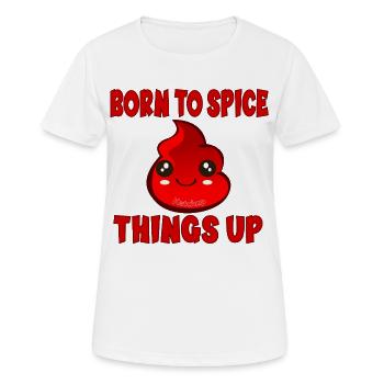 Ketchup-Gewürze - Frauen T-Shirt atmungsaktiv - Weiß - Vorne - AI Model Female 172 dark (172cm)