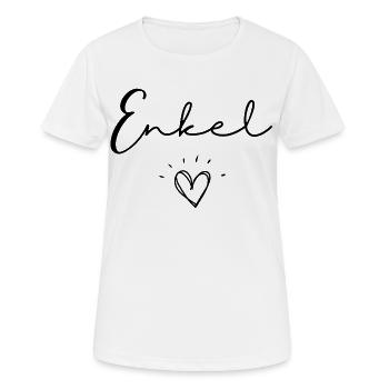 Enkel - Frauen T-Shirt atmungsaktiv - Weiß - Vorne - AI Model Female 172 dark (172cm)