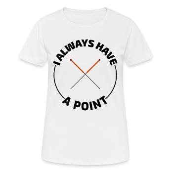 Praticien agréé en MTC Expert Précision - T-shirt respirant Femme - blanc - Devant - AI Model Female 172 dark (172cm)