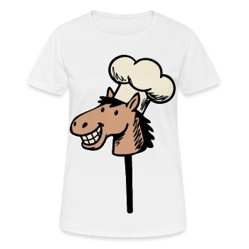 Hobby Horses Hobby Horse Hobby Cook - Women's Breathable T-Shirt - white - Front - AI Model Female 172 dark (172cm)