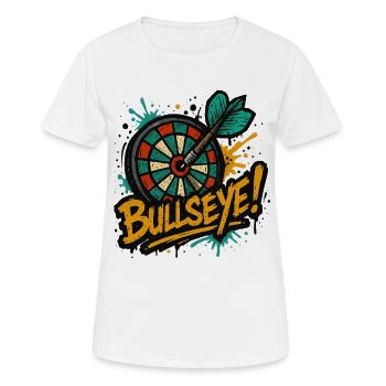 Dart Bullseye - Frauen T-Shirt atmungsaktiv - Weiß - Vorne - AI Model Female 172 dark (172cm)