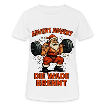 Advent Advent the calf burns - Women's Breathable T-Shirt - white - Front - AI Model Female 172 dark (172cm)