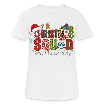 Christmas Squad - Frauen T-Shirt atmungsaktiv - Weiß - Vorne - AI Model Female 172 dark (172cm)