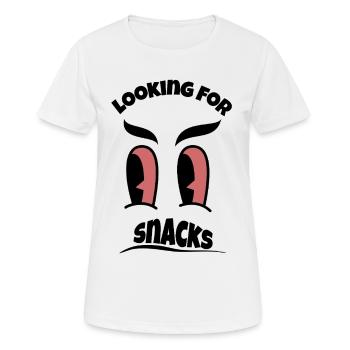 Looking for Snacks - Women's Breathable T-Shirt - white - Front - AI Model Female 172 dark (172cm)