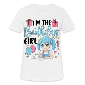 I'm The Birthday Girl - Women's Breathable T-Shirt - white - Front - AI Model Female 172 dark (172cm)