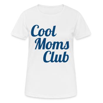 Cool Moms Club - Women's Breathable T-Shirt - white - Front - AI Model Female 172 dark (172cm)