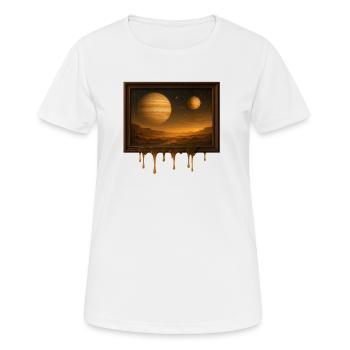Mondes fondants - T-shirt respirant Femme - blanc - Devant - AI Model Female 172 dark (172cm)