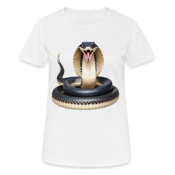 Serpent - T-shirt respirant Femme - blanc - Devant - AI Model Female 172 dark (172cm)