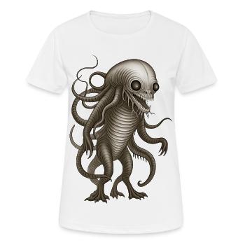 BUG #3 - dark hell - T-shirt respirant Femme - blanc - Devant - AI Model Female 172 dark (172cm)