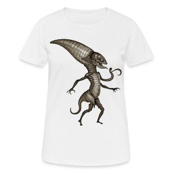 BUG #8 - dark hell - T-shirt respirant Femme - blanc - Devant - AI Model Female 172 dark (172cm)