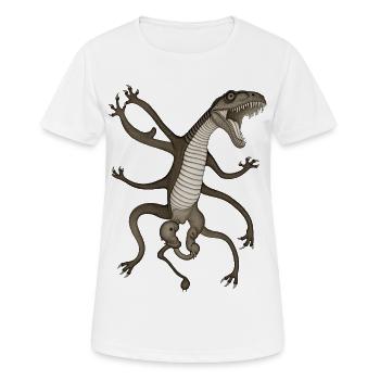 BUG #11 - dark hell - T-shirt respirant Femme - blanc - Devant - AI Model Female 172 dark (172cm)