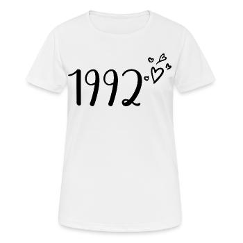 1992 - Women's Breathable T-Shirt - white - Front - AI Model Female 172 dark (172cm)