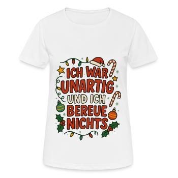 Weihnachten - Frauen T-Shirt atmungsaktiv - Weiß - Vorne - AI Model Female 172 dark (172cm)