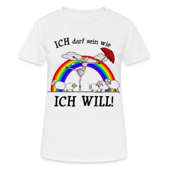 I can be as I want to be - differently - Women's Breathable T-Shirt - white - Front - AI Model Female 172 dark (172cm)