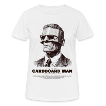 Portrait de l’homme en carton - T-shirt respirant Femme - blanc - Devant - AI Model Female 172 dark (172cm)