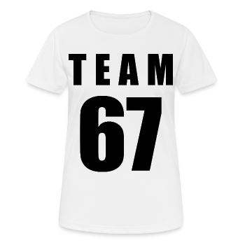 Team 67 - Women's Breathable T-Shirt - white - Front - AI Model Female 172 dark (172cm)
