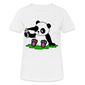 DIY Panda - T-shirt respirant Femme - blanc - Devant - AI Model Female 172 dark (172cm)