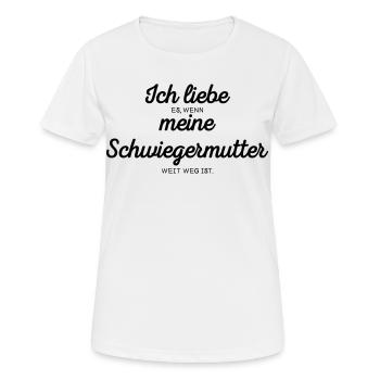 Ich liebe meine Schwiegermutter - Frauen T-Shirt atmungsaktiv - Weiß - Vorne - AI Model Female 172 dark (172cm)