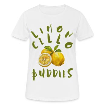 Limoncello Buddies - T-shirt respirant Femme - blanc - Devant - AI Model Female 172 dark (172cm)