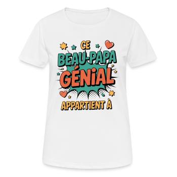 This Awesome Step-Dad to Customize – Family - Women's Breathable T-Shirt - white - Front - AI Model Female 172 dark (172cm)