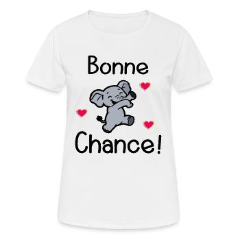 Elefanten-Erfolg - Frauen T-Shirt atmungsaktiv - Weiß - Vorne - AI Model Female 172 dark (172cm)